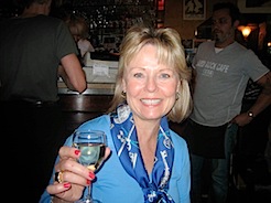 Mom-Paris toasting